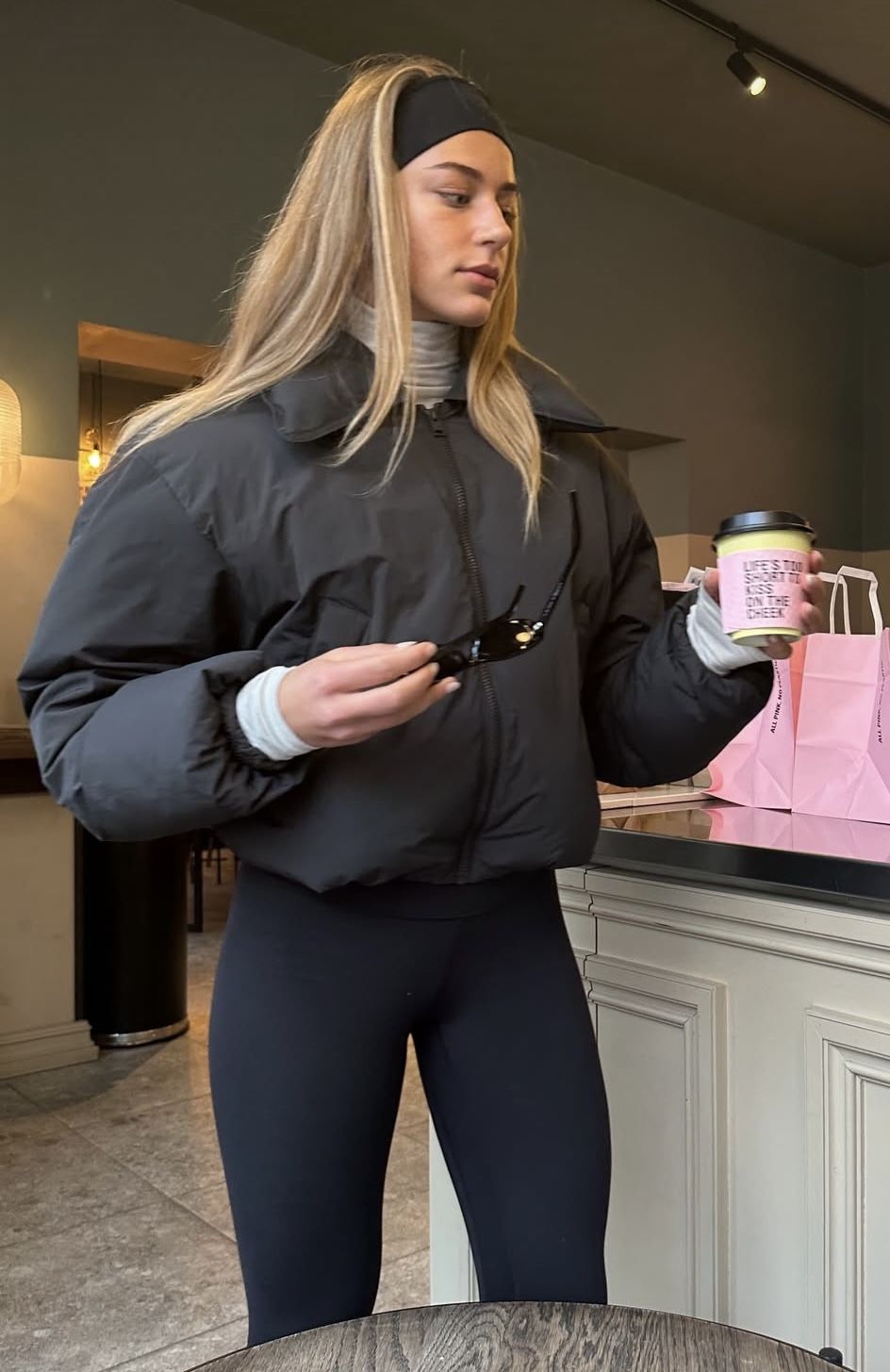 Off duty in black