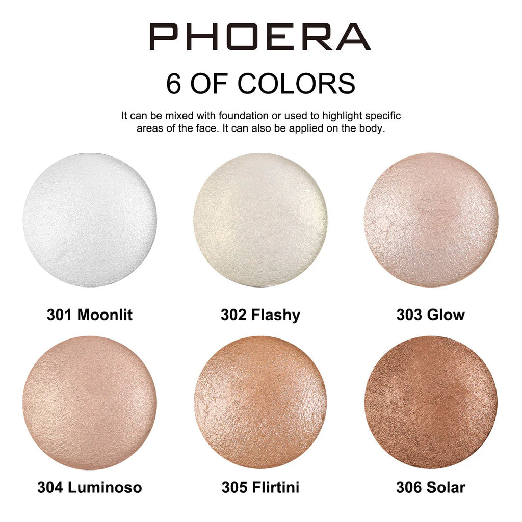PHOERA Brighten Up Baked Highlighter Powder