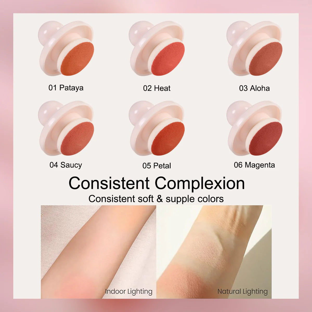 PHOERA Cream To Powder Canned Blush Mud