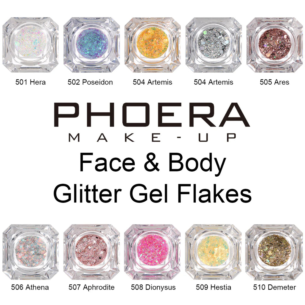 PHOERA Face&body Glitter Gel Flakes