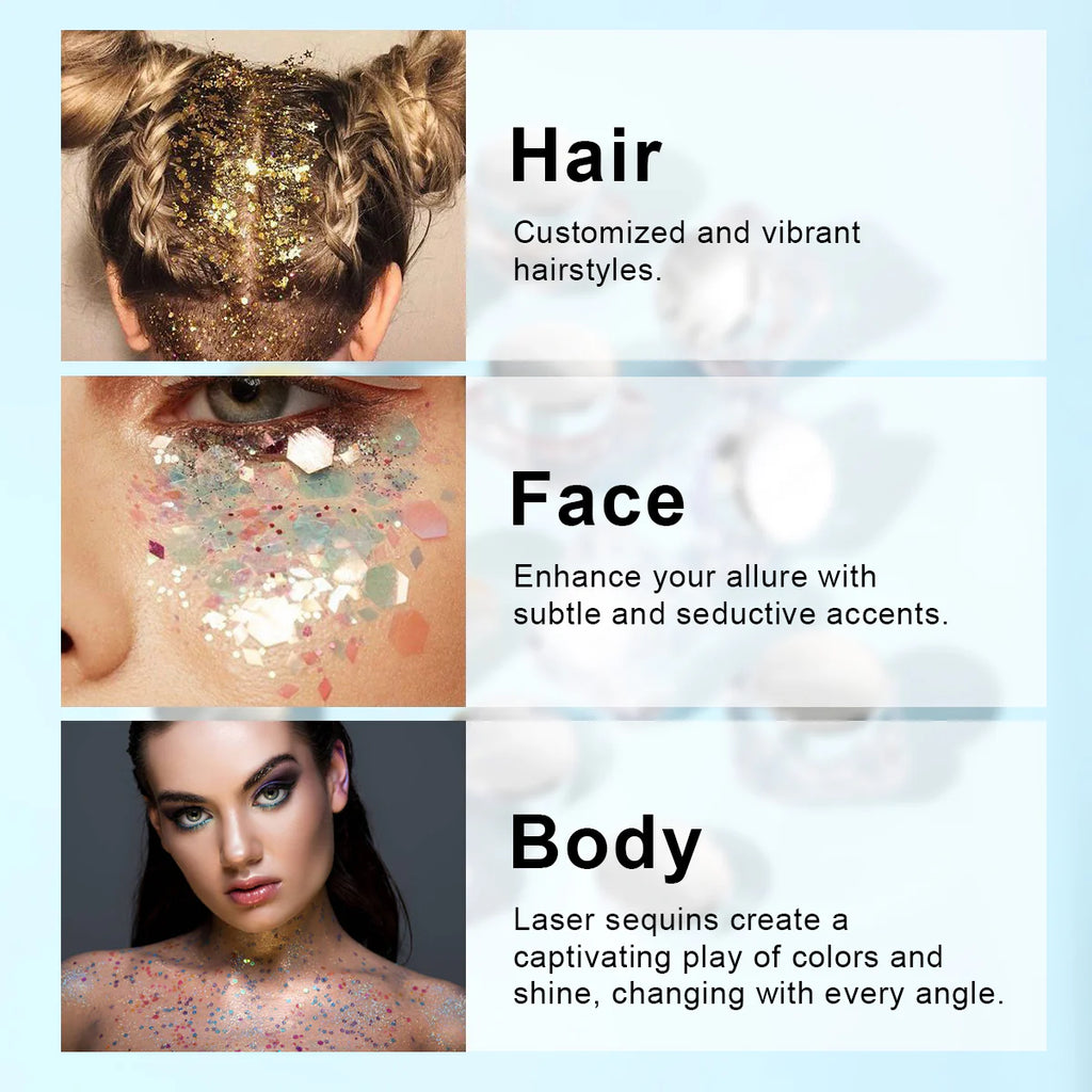 PHOERA Face&body Glitter Gel Flakes