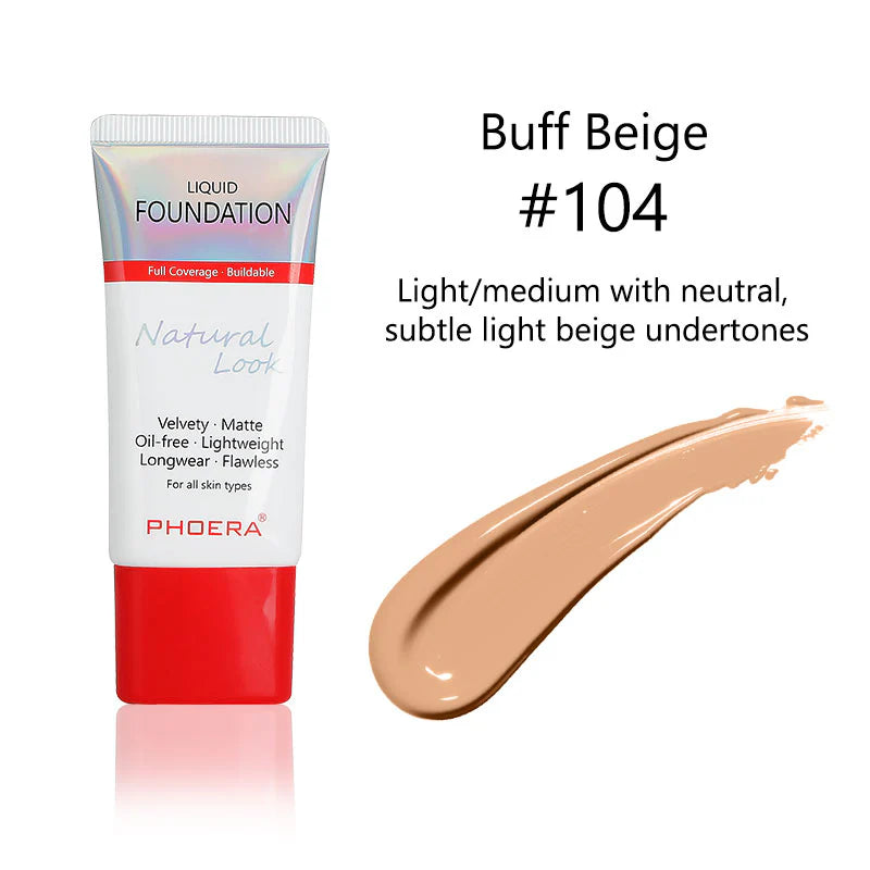 PHOERA Velvety Matte Cover Liquid Foundation