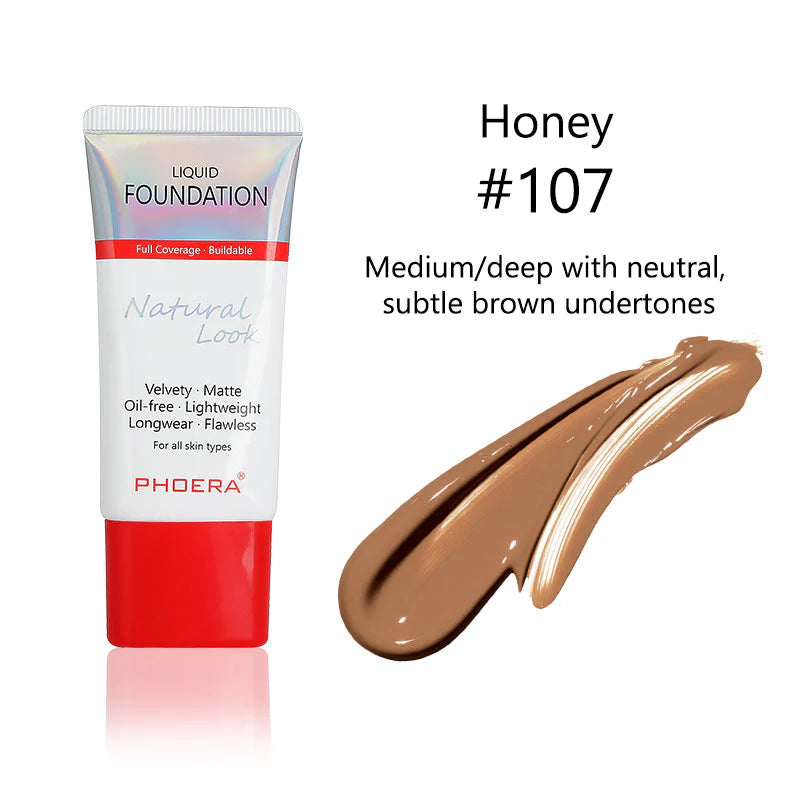PHOERA Velvety Matte Cover Liquid Foundation