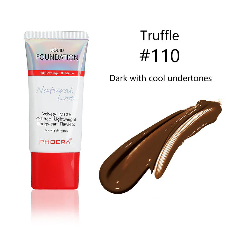 PHOERA Velvety Matte Cover Liquid Foundation