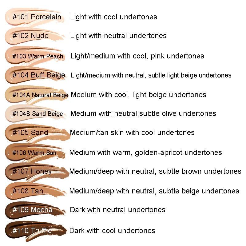 PHOERA Velvety Matte Cover Liquid Foundation