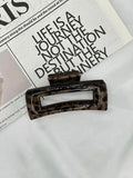Leopard Printed Hair Claw Clip