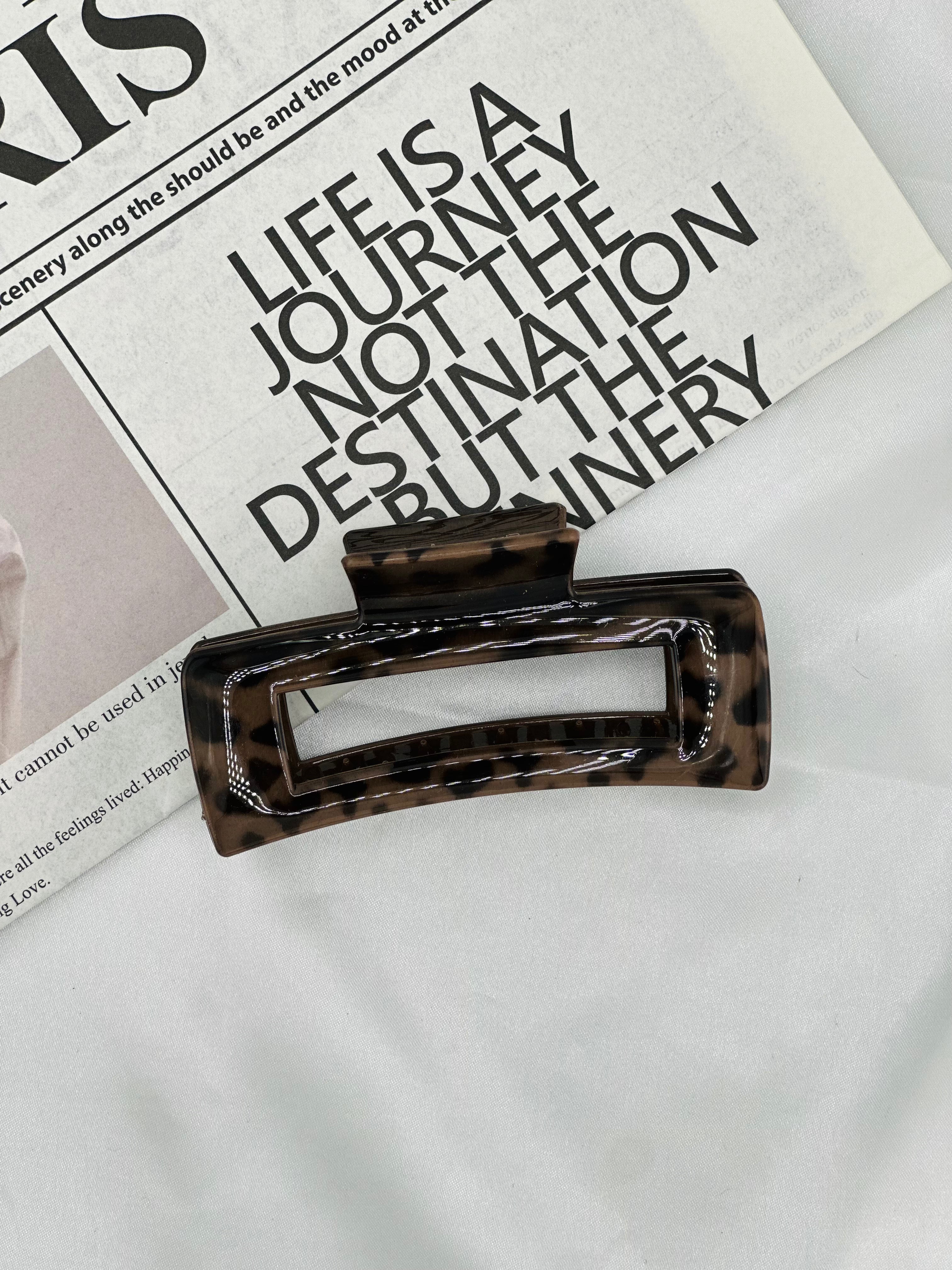 Leopard Printed Hair Claw Clip