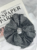 Polka Dots Satin Hair Tie