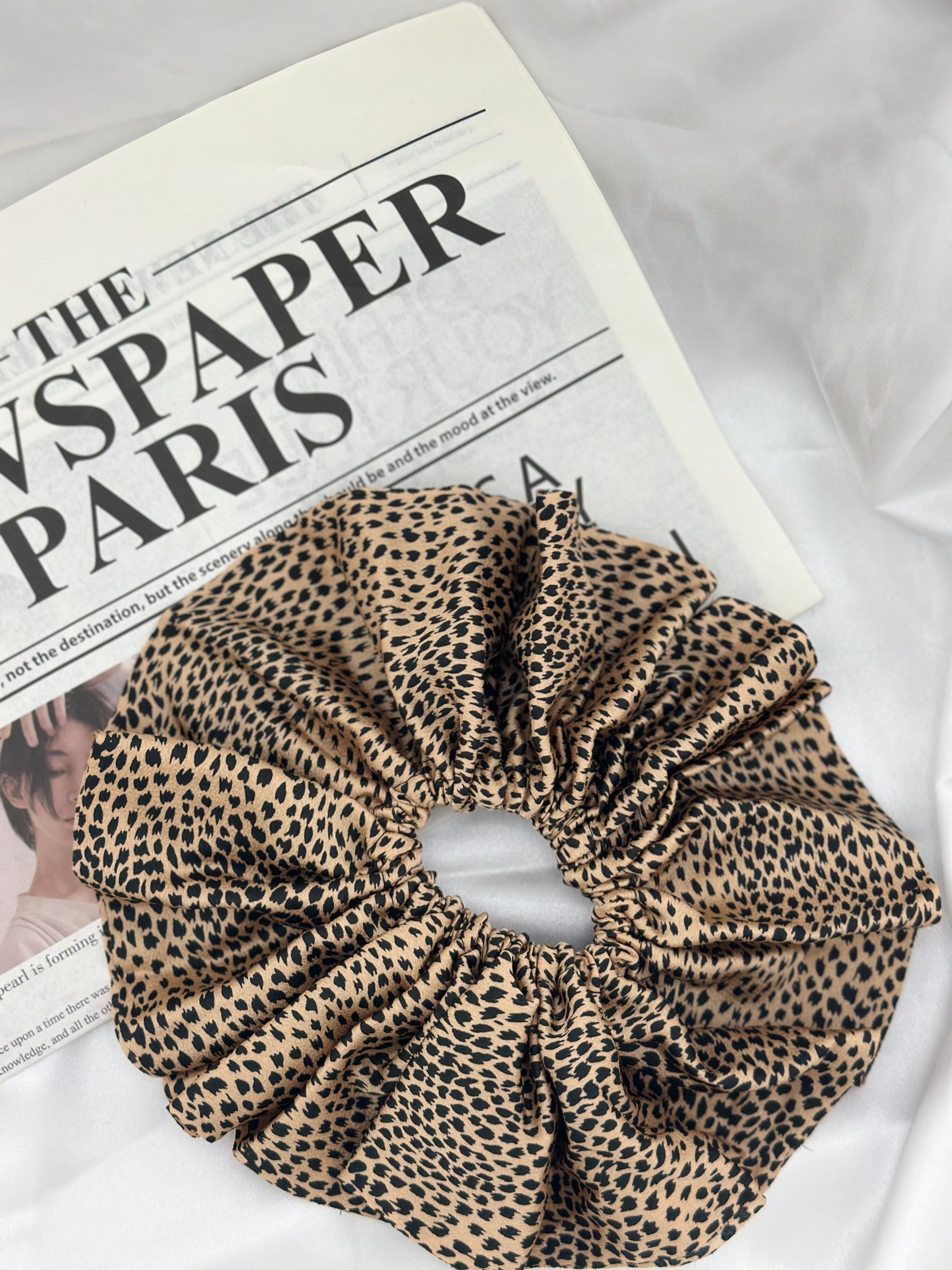 Polka Dots Satin Hair Tie