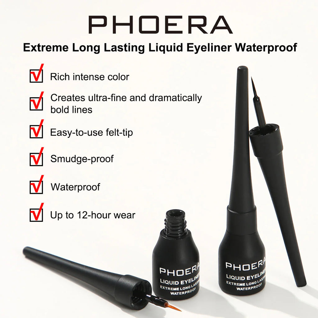 PHOERA Extreme Long Lasting Liquid Eyeliner Waterproof Regular priceSale price