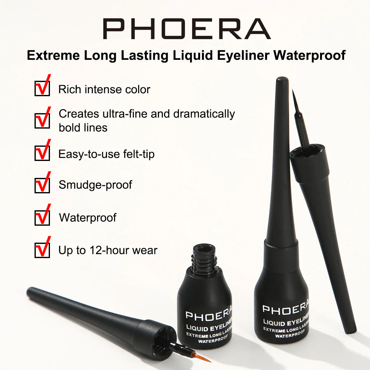 PHOERA Extreme Long Lasting Liquid Eyeliner Waterproof Regular priceSale price