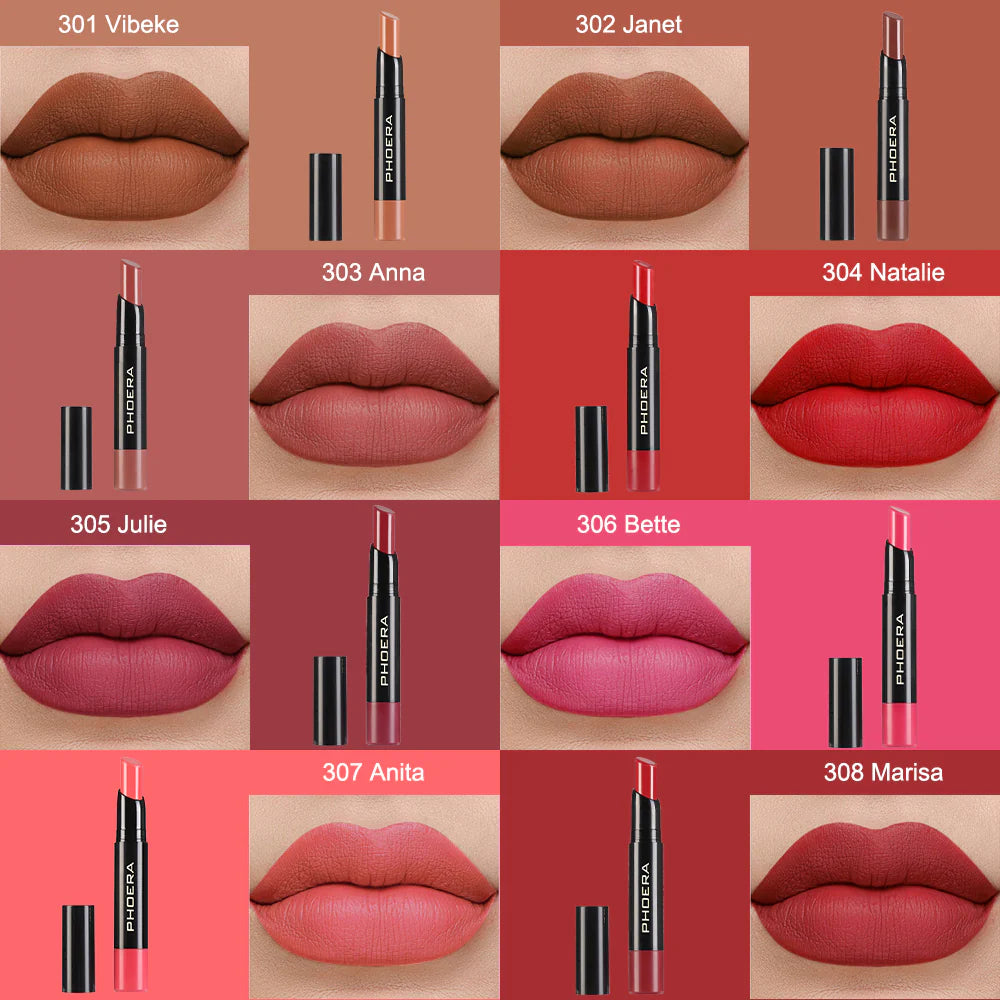 PHOERA Ultra Matte Non Transfer Lipstick