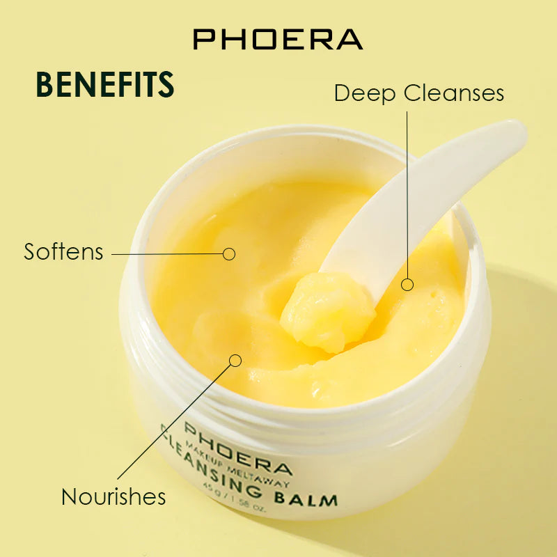 PHOERA Cleansing Balm with Sweet Orange Essential Oil
