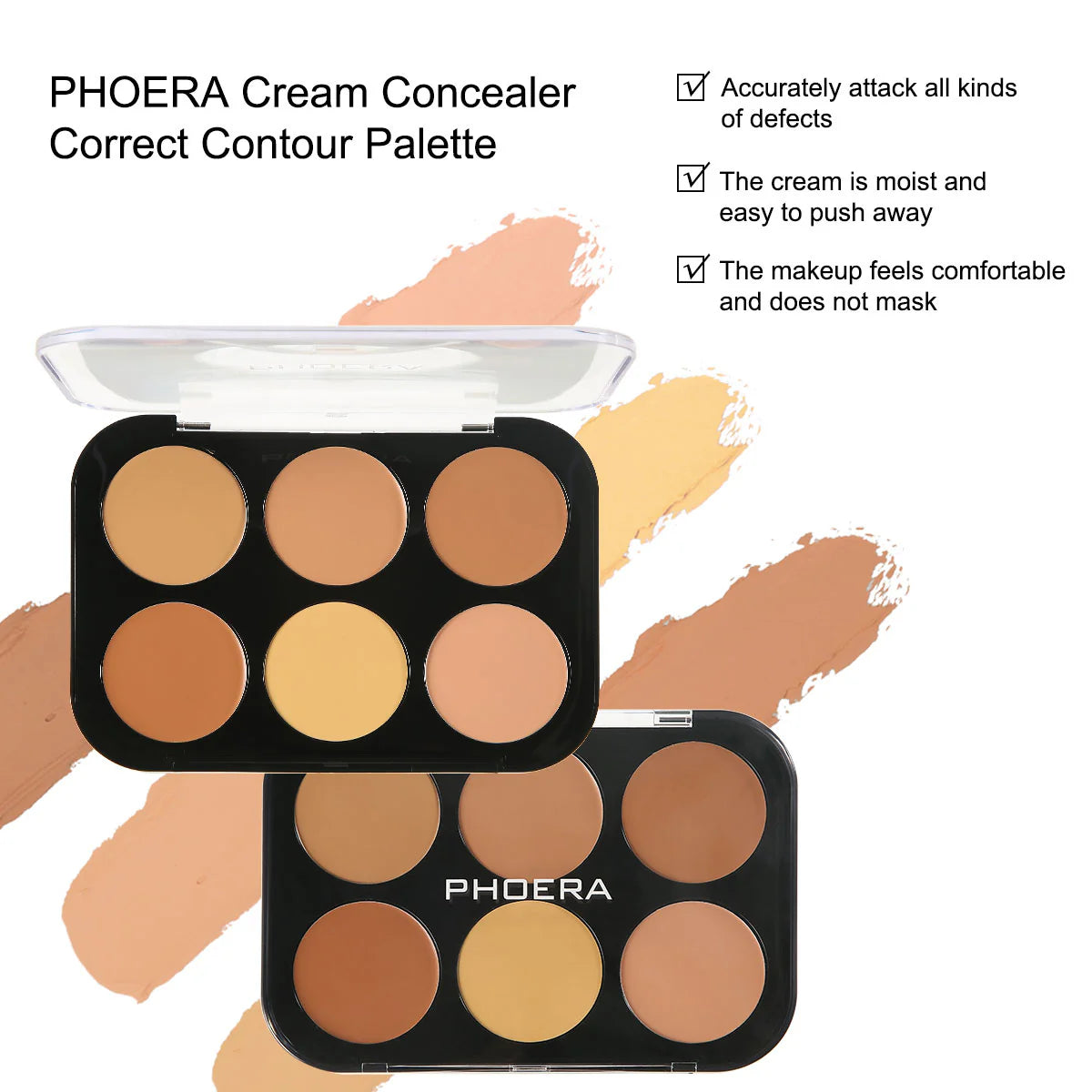 PHOERA Cream Concealer Correct Contour Palette