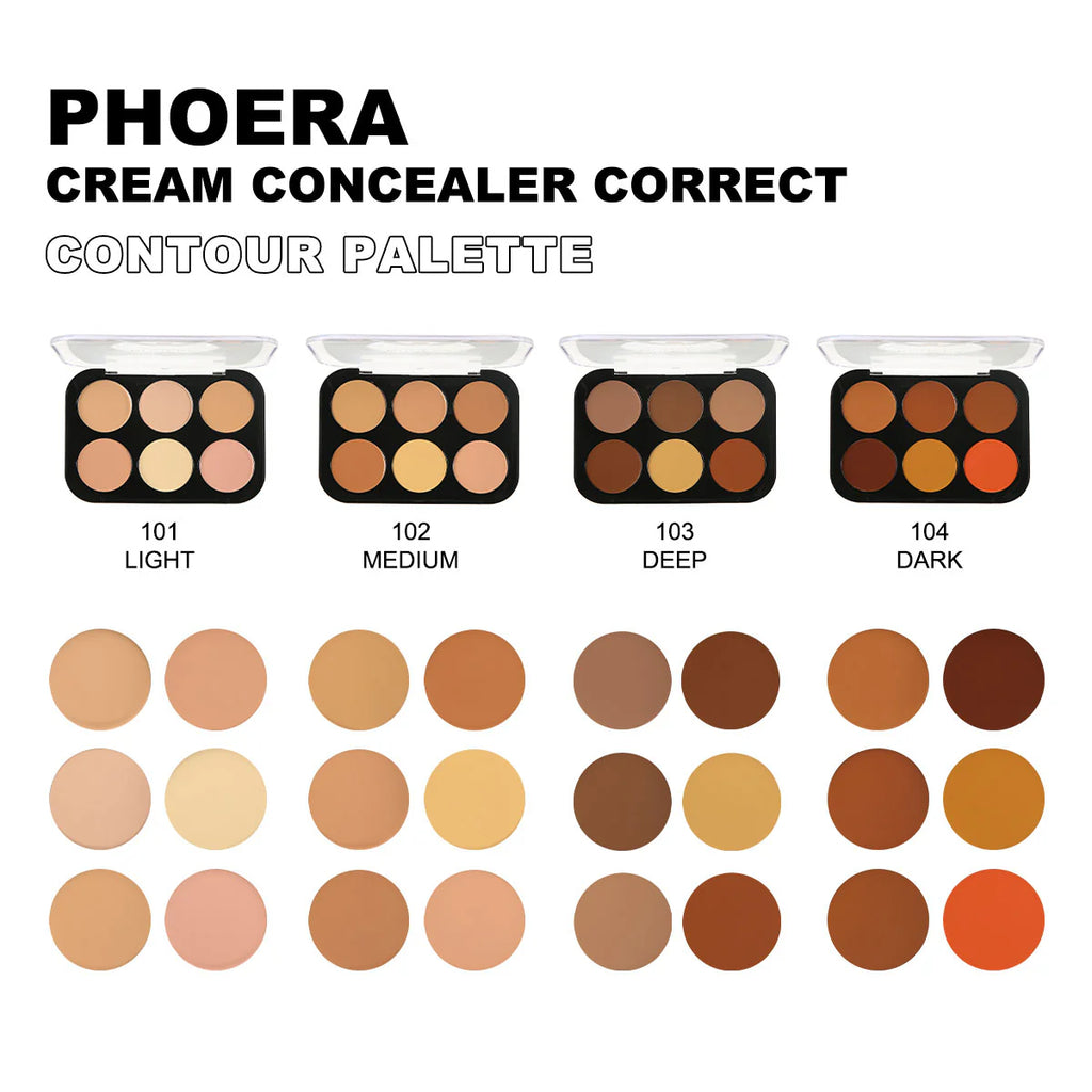 PHOERA Cream Concealer Correct Contour Palette