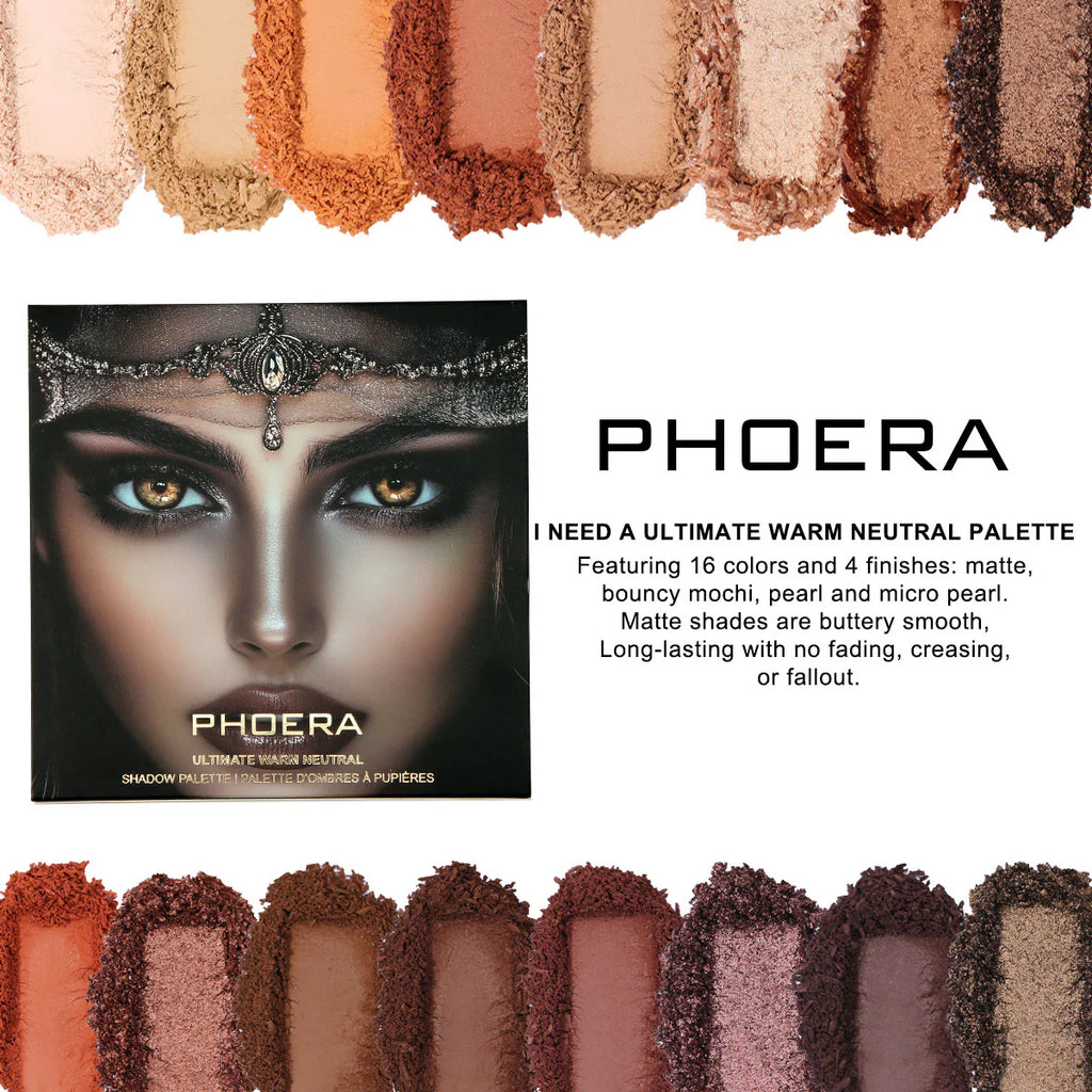 Phoera Highly Pigmented Eyeshadow X16 Palette
