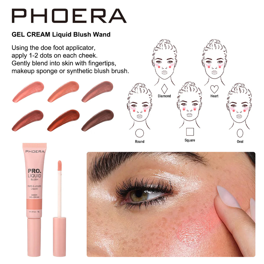 PHOERA GEL CREAM Liquid Blush Wand