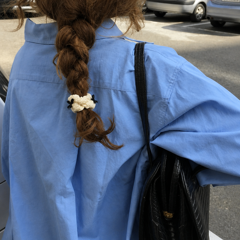 Bow business in white
