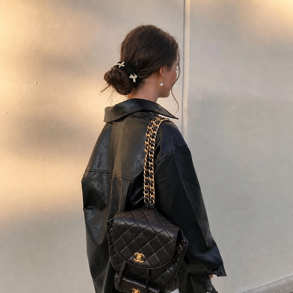 Bow business in black