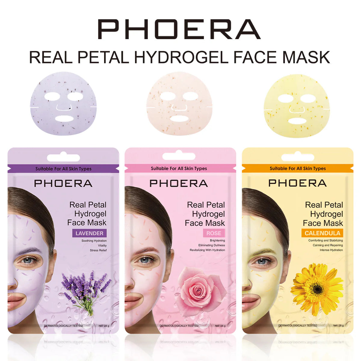 PHOERA Real Petal Hydrogel Face Sheet Mask