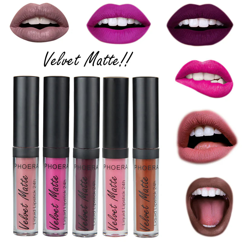 PHOERA Long lasting Velvet Matte Liquid Lipstick